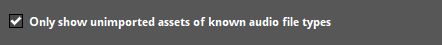 Hide unknown file types