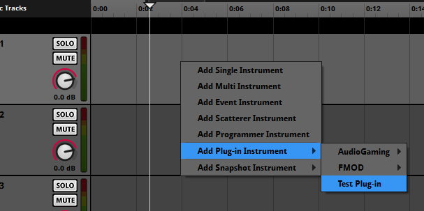 Add Plug-in Instrument