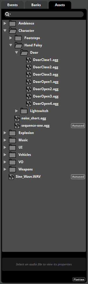 assets browser
