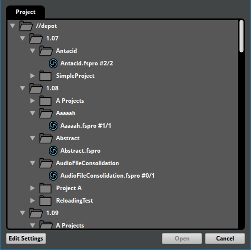 The Open Dialog