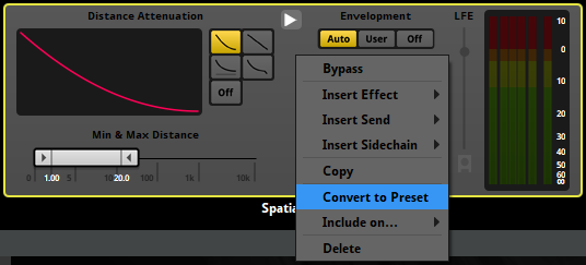 Convert to Preset