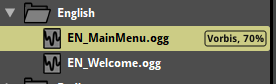 Custom encoded asset