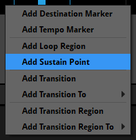 Logic track context menu