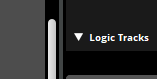 Logic track disclosure triangle