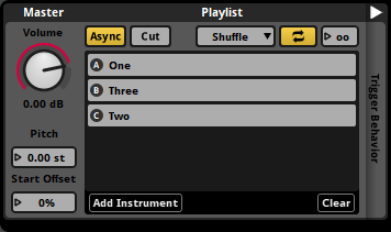 Multi Instrument Deck with Three Audio Files