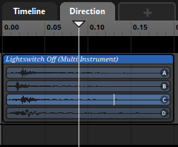 Parameter triggering an instrument