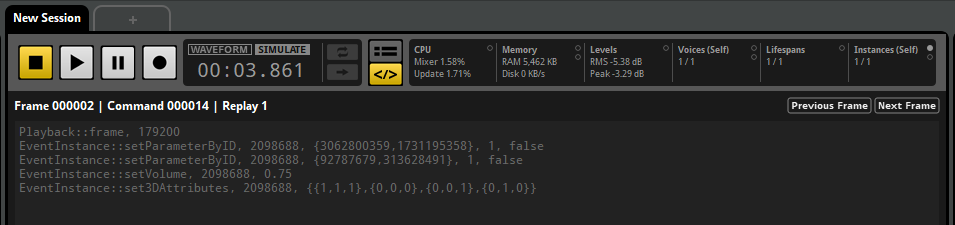 API calls view