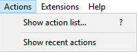 Action Menu in Reaper