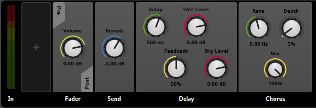 Signal chain with effects and sends