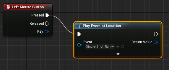 Unreal event player