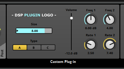 A customized plug-in deck interface