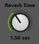 Reverb time dial