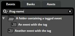 Searching for Events by Tag