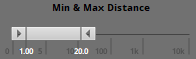 Min and max distance