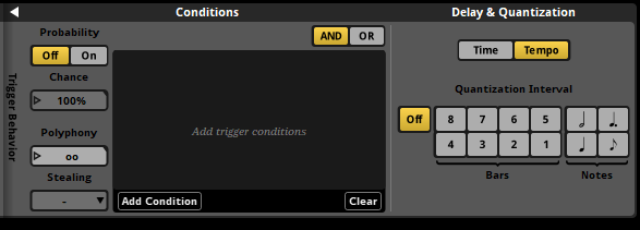 Trigger Condition Drawer Closed
