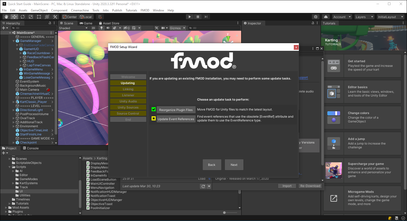 Setting up FMOD for Unity