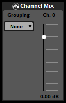 The channel mix effect, mono input, none grouping