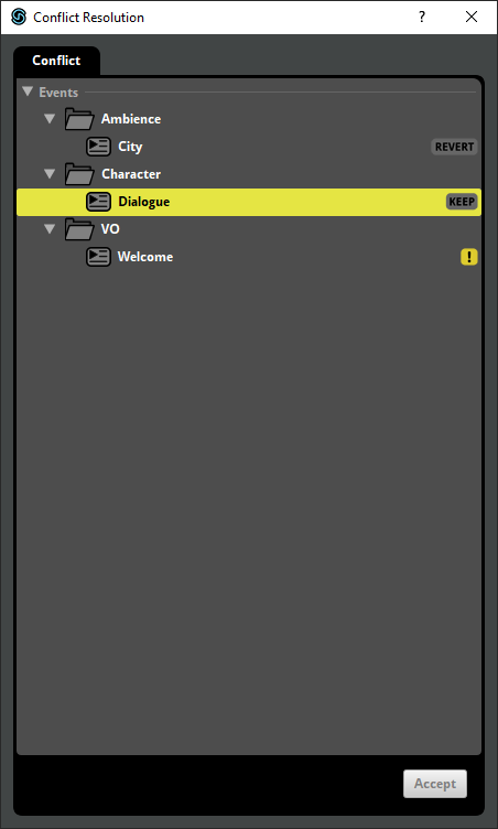 The Conflict Resolution Dialog