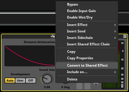 Convert to Shared Effect
