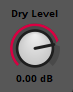The dry level dial. Dry level