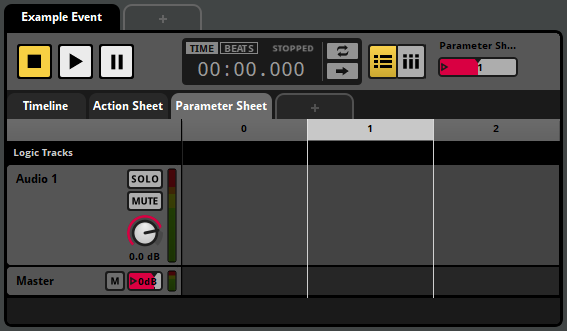 Discrete User Parameter Sheet