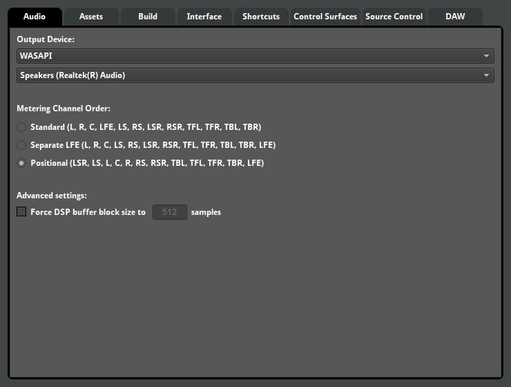 Metering Channel Order
