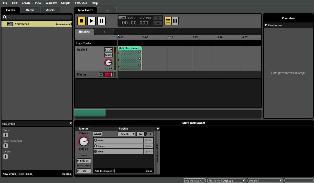 Empty Multi Instrument