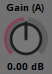 The Gain (A) dial. Gain (A)
