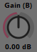 The Gain (B) dial. Gain (B)