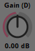 The Gain (D) dial. Gain (D)