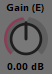 The Gain (E) dial. Gain (E)