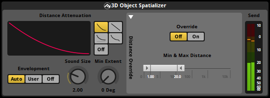 An object spatializer effect. An object spatializer effect