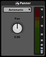 A stereo panner effect