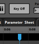 Parameter, sustain point, and key off button