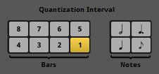 Quantization Interval Radio Buttons