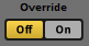 The distance override controls. Override