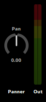stereo track output panner