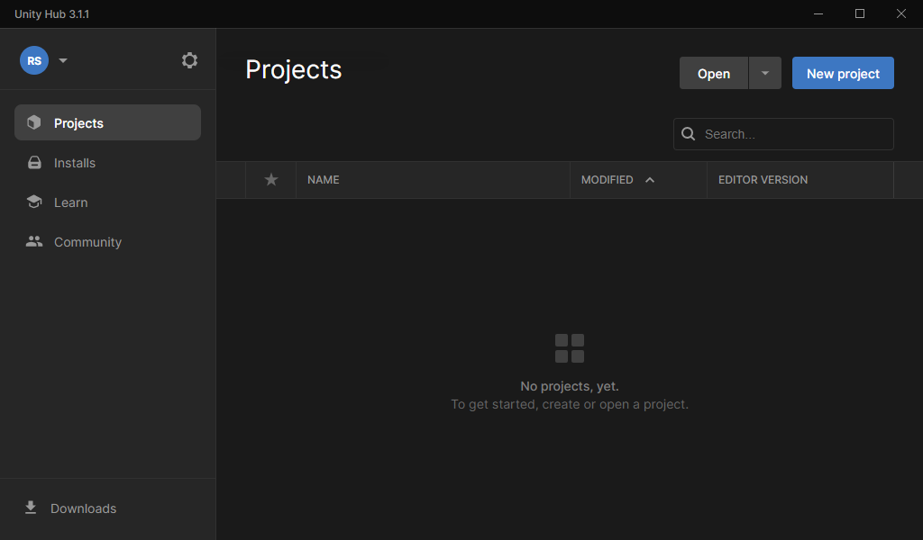 Setting up the Unity project