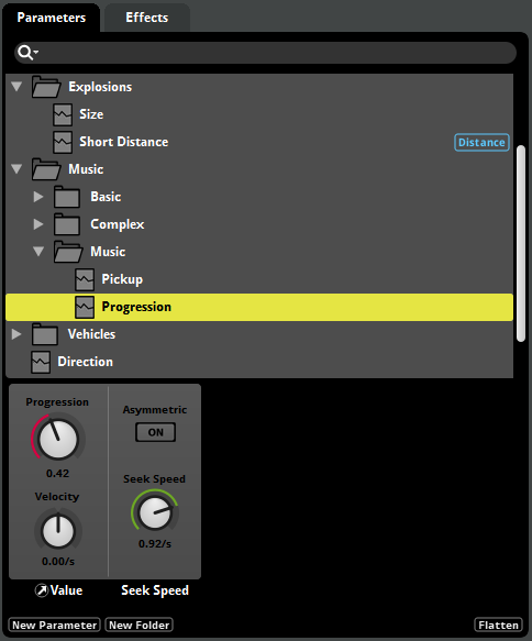 Preset Parameters Browser