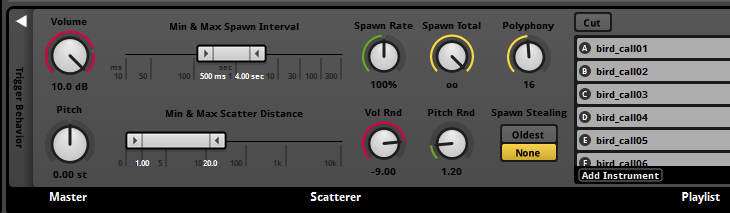 Scatterer instrument deck