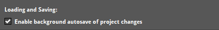 Auto-save option