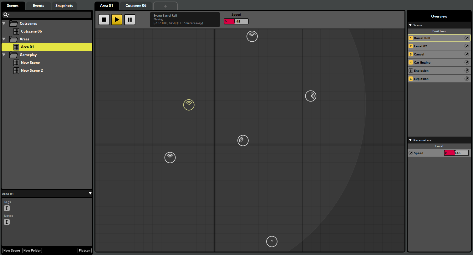 Sandbox scenes