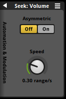 Seek modulator
