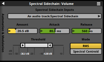 Spectral sidechain modulator